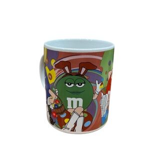 Official M&M's Collectors Red Blue Yellow Green Character Ceramic Mug